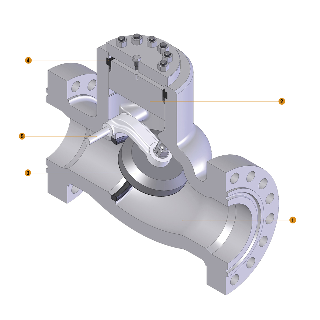 Pressure Seal Cover Swing Check Valves